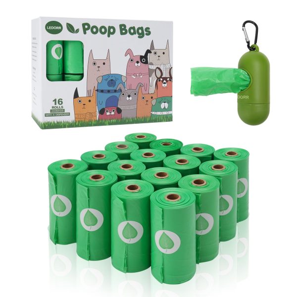 Ledorr 240 pcs Dog Poop Bags Natural Degradation