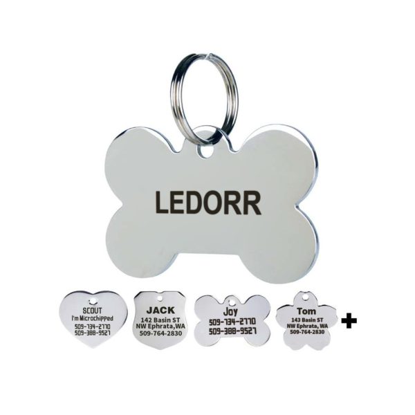 Ledorr Pet Tags Stainless Steel Personalized Pet Id Tags - Image 3