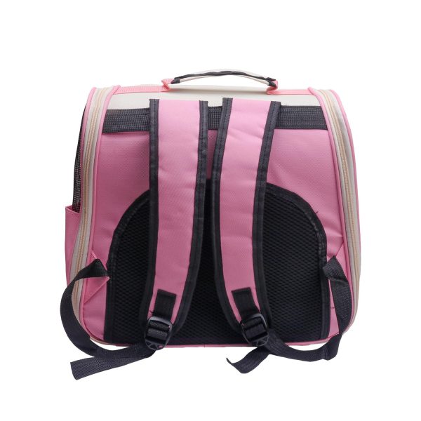 Ledorr Backpacks for Pets Pink Transparent PVC Pet Backpack - Image 3