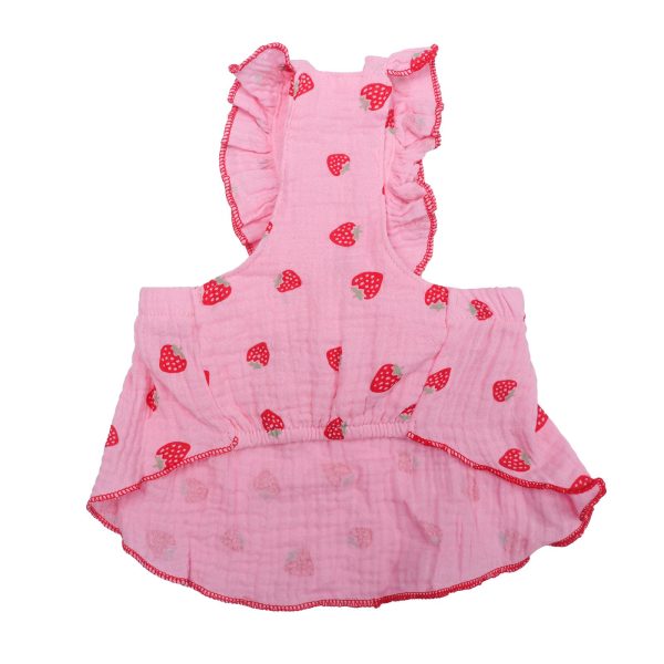 Ledorr Clothing for Domestic Pets Pink Size L Summer Dress for Small Dogs and Cats - Image 3