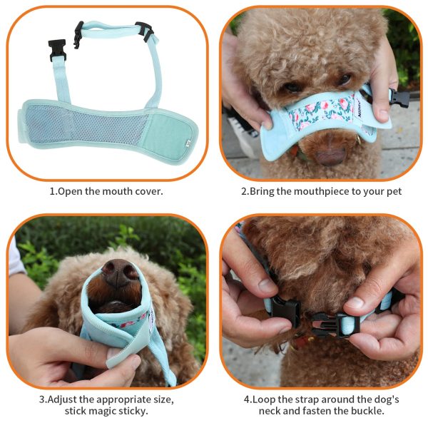 Ledorr Breathable Nylon Dog Muzzle, Adjustable Anti-Bite, Bark, Chew - Image 8